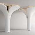Modern Special-Shaped Column Petal Column Creative Package Column Decorative Column Shape Column Package Column 3d model