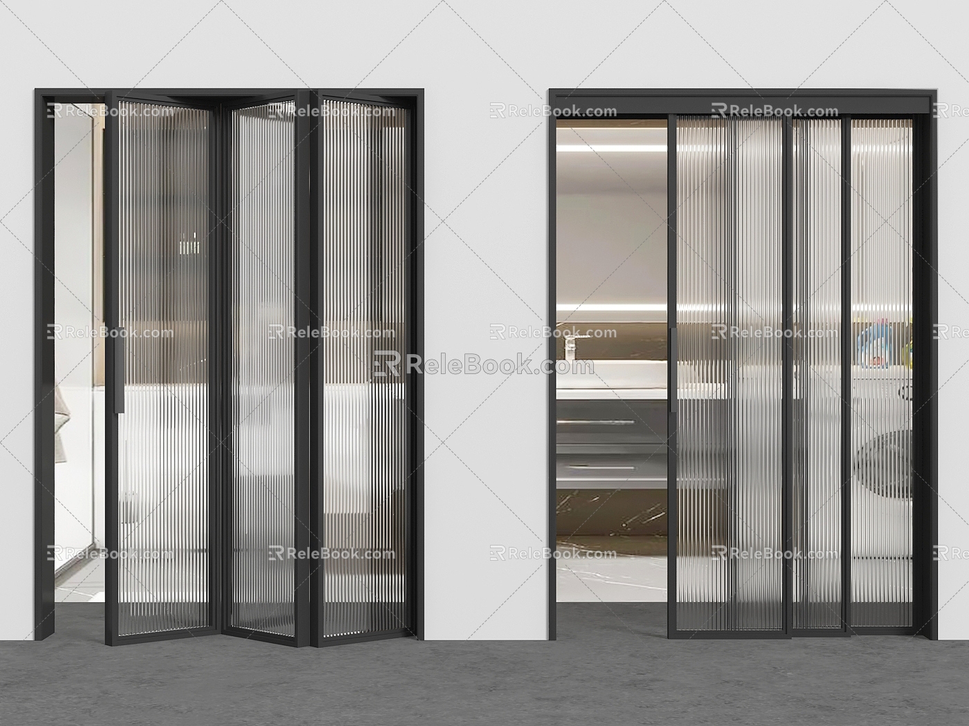 sliding door folding door model