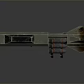 Modern Rocket Launcher Weapon With Multiple Rockets And Metallic Mechanical Structure 3d model