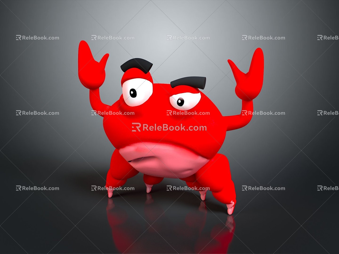 crab sea crab river crab hairy crab bread crab hermit crab big crab small crab marine animal fish 3d model