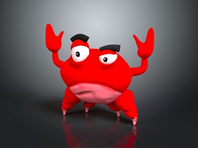 crab sea crab river crab hairy crab bread crab hermit crab big crab small crab marine animal fish 3d model