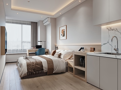 Modern Apartment Hotel Apartment Rooms model