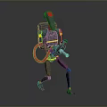 Mech Warrior Mech Soldier Machine Battlearm Mechanical Battlearm Machine Fighter Robot 3d model