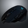 Ergonomic Black Gaming Mouse With RGB Lighting And Programmable Buttons