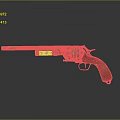 Vintage Revolver With Wooden Grip And Intricate Metal Design Classic Weapon