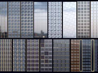 Modern Glass Tile Glass Partition Changhong Glass Crystal Tile Glass Screen Art Glass model