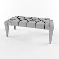 Modern Black Velvet Tufted Ottoman With Sleek Legs And Comfortable Design