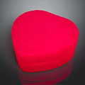 Red Heart Shaped Decorative Ornament Box Set For Home Tabletop Decoration