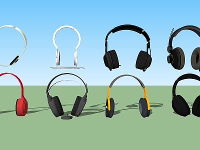 Modern Headphones Digital Headphones model