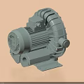 Industrial Blower Equipment With Gray Metal Motor Housing Impeller And Stable Base