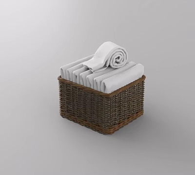 Towel bucket 3d model Towel bucket 3d model