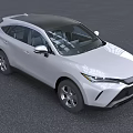White Toyota SUV With Modern Front Facia Sleek Lines And LED Headlights