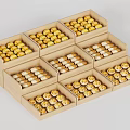 Bread Display Cabinet Bread Display Shelf Bakery Cake Shop 3d model