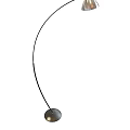 Sleek Modern Floor Lamp With Curved Stand And Round Shade For Contemporary Home Decor