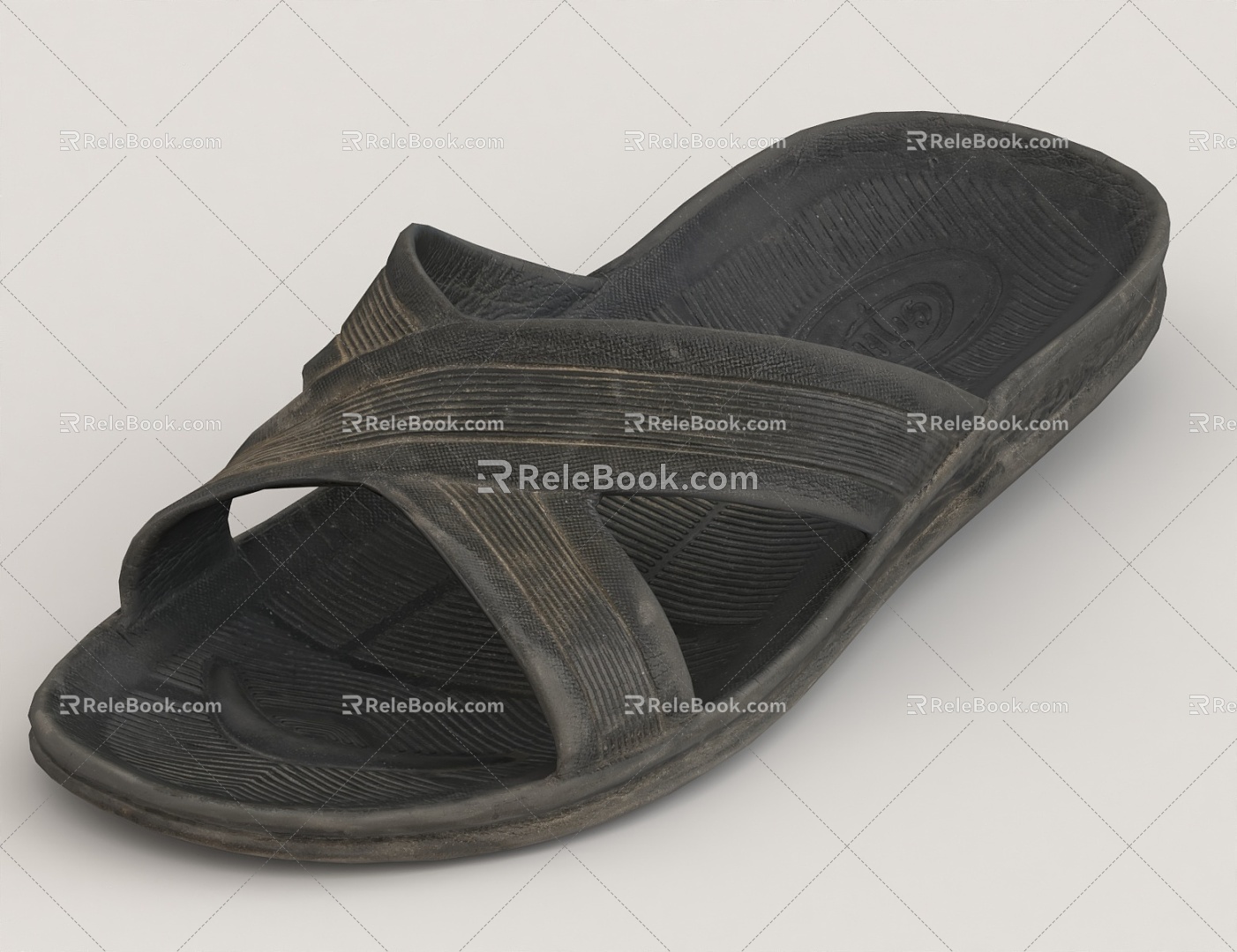 shoes slippers vintage slippers 3d model