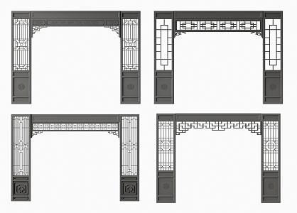 New Chinese Arch Lattice 3d model