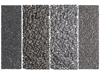 Modern pebbles 3d model