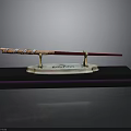 Harry Potter Collectible Wand Display Stand With Decorative Base And Name Plate