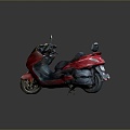 Scooter Motorcycle Two-wheeled Motocross Motorcycle Road Race Motorcycle Motor Vehicle 3d model