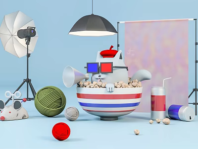 Modern Cartoon Scene Shop 3d model Modern Cartoon Scene Shop 3d model