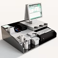 Commercial POS Equipment With Touchscreen Monitor Keyboard Cash Drawer And Receipt Printer