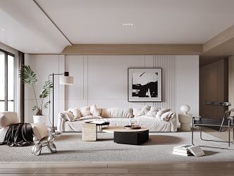 modern living room 3d model