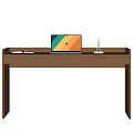 Log Desk Solid Wood Desk Computer Desk 3d model
