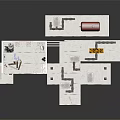 Detailed Residential Building Model With Multi Level Structure And Interior Layout