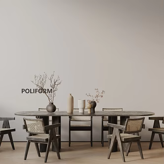 Modern table combination 3d model