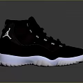 Black High Top Sneakers With White Sole Stylish Lace Up Design Modern Casual Footwear