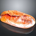 Bread sandwich bread pudding bean paste bread cheese bread big column bar breakfast bread European bread 3d model
