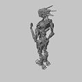 Abandoned robots. 3d model