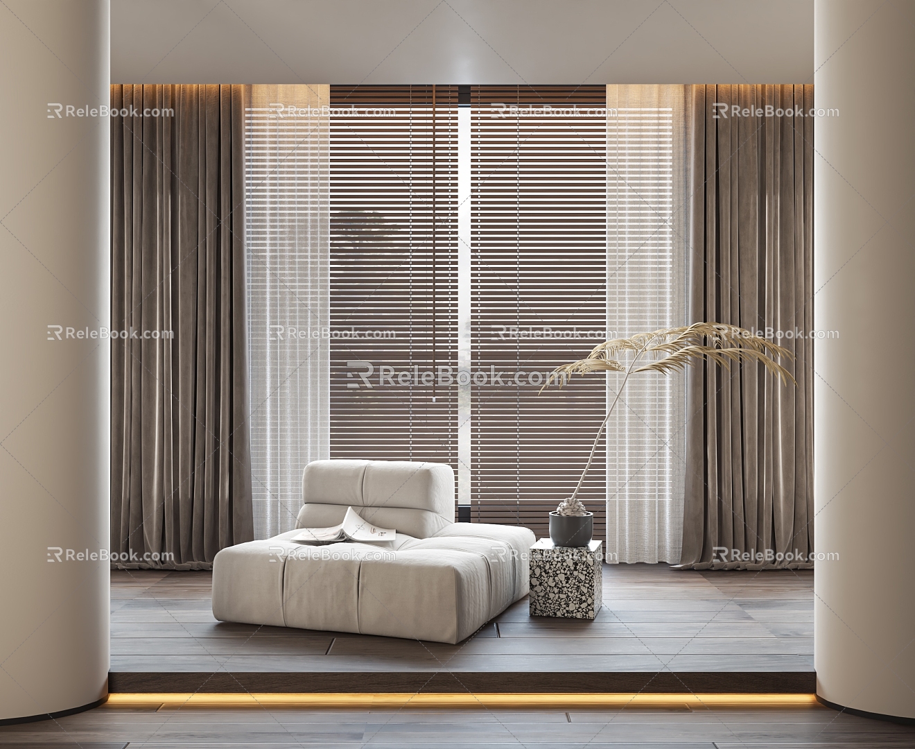 Style Curtain 3d model