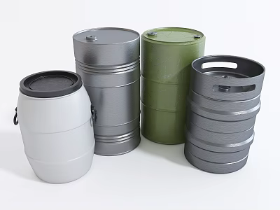 Modern sealed barrel 3d model