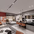 Modern Public Office Space Interior With Open Layout Desks Ergonomic Chairs And Pendant Lights