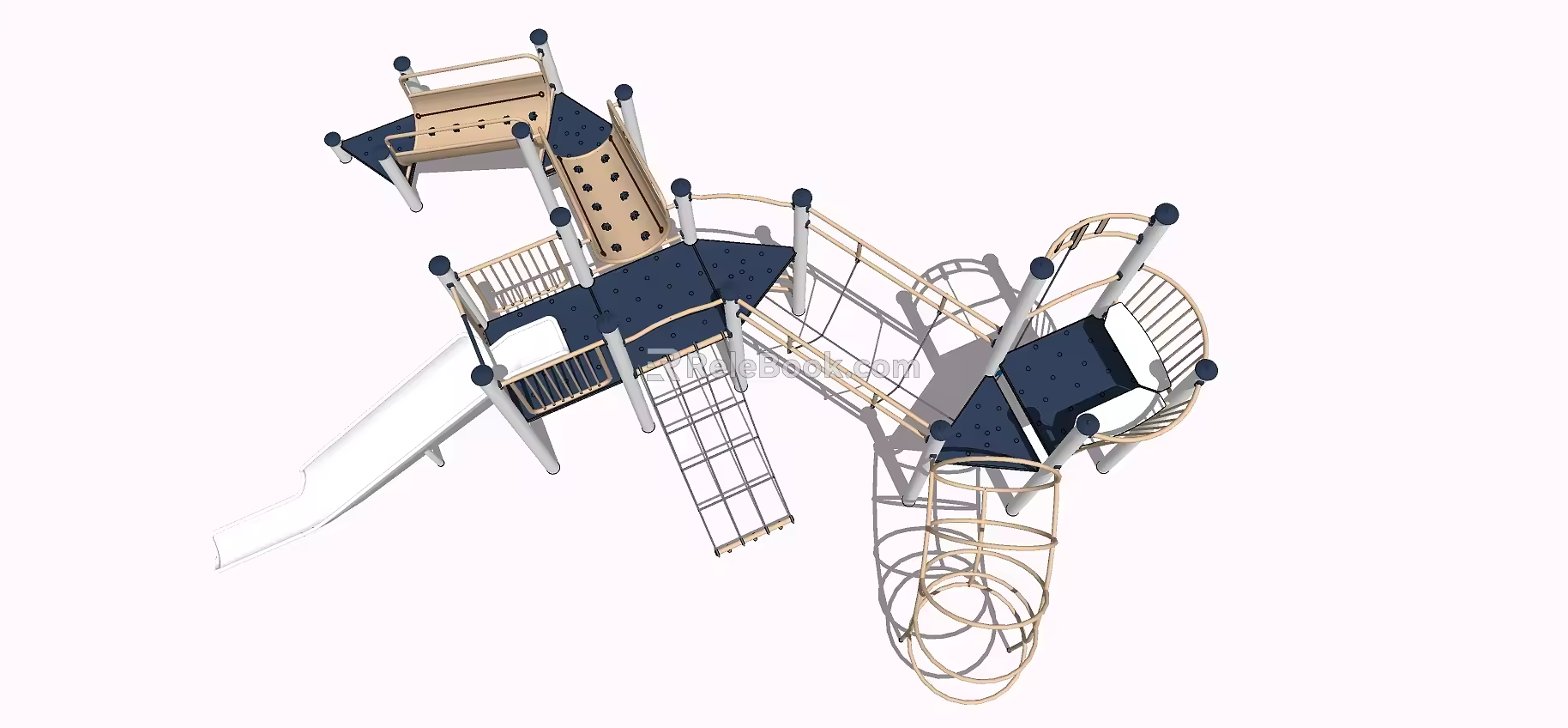 Modern slide children'slide 3d model