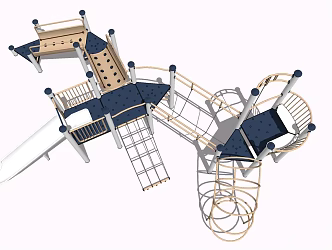 Modern slide children'slide 3d model