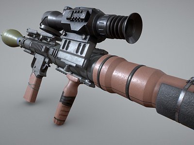 Precision rocket launcher model