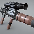 Precision rocket launcher 3d model