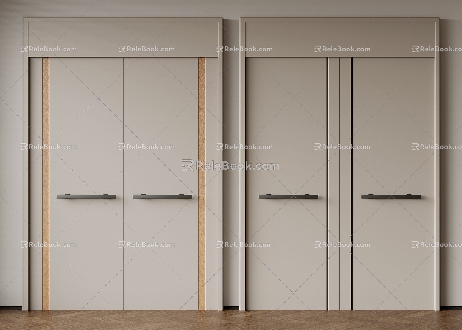 Double door swing door entry door security door opposite door door door number 3d model