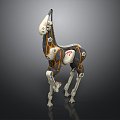 Steampunk Horse Science Fiction Horse Future Horse Concept Horse Machine Horse Machine Horse Life Supplies 3d model