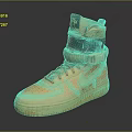 Yellow High Top Leather Shoes With Laces Ankle Strap And Yellow Rubber Sole