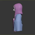 Ariyala Character In Pink Headscarf Blue Robe Holding Gray Book With Sad Expression