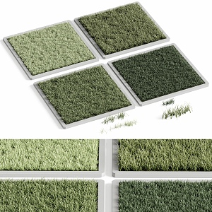 Lawn Grass Block 3d model