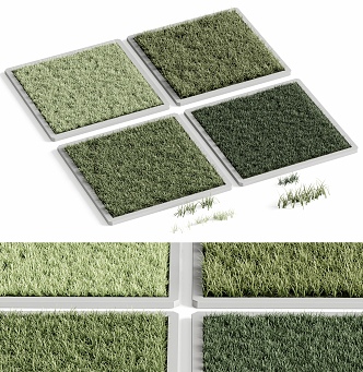 Lawn Grass Block 3d model