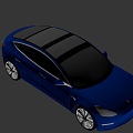 The Tesla car 3d model