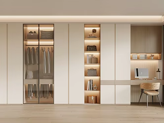 Modern wardrobe 3d model