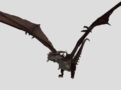 Dragon Western Dragon Fire-breathing Dragon Evil Dragon Belt Skeleton Belt Animation 3d model