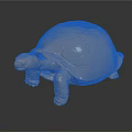 Decorative Ornament Set Featuring Golden Tortoise Figure With Shiny Surface For Home Decor