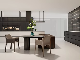 Open kitchen Modern kitchen 3d model